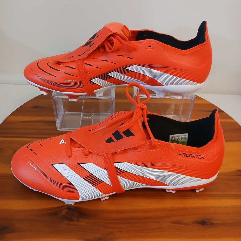 Adidas Predator League FT FG Soccer Cleats Mens 10 Solar Red White ID1319